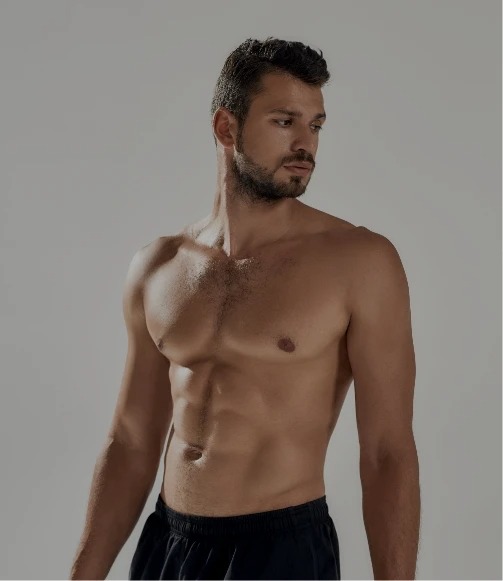 shirtless man with facial hair HIM plastic Surgery In Dallas, TX